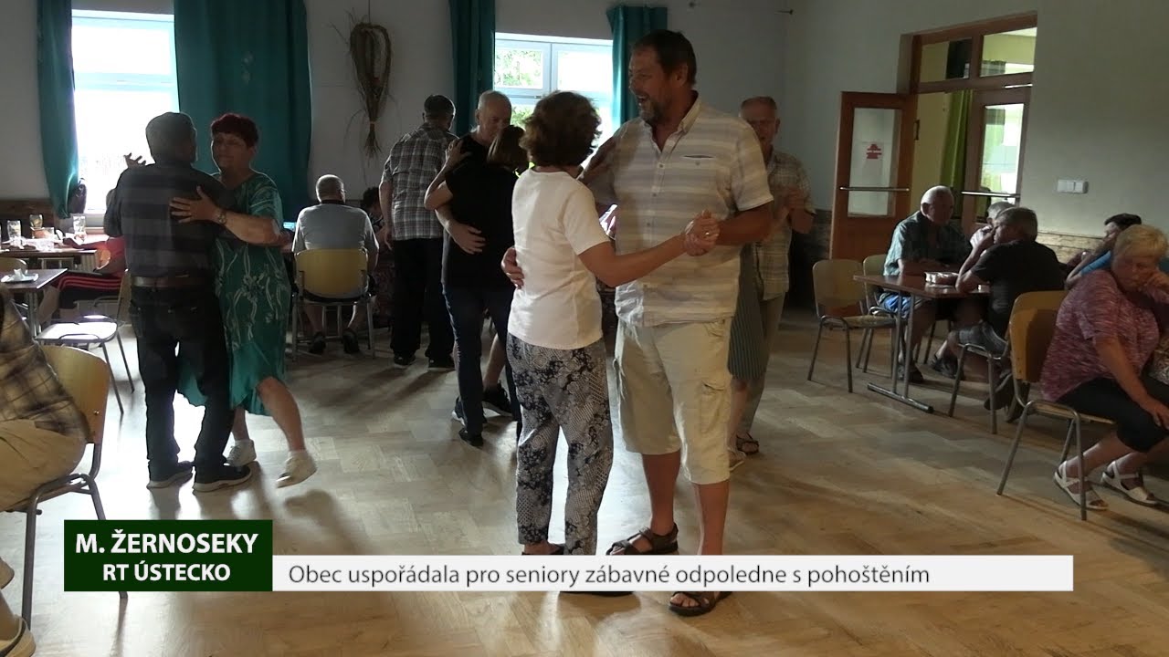 M. ŽERNOSEKY: Obec uspořádala pro seniory zábavné odpoledne s pohoštěním