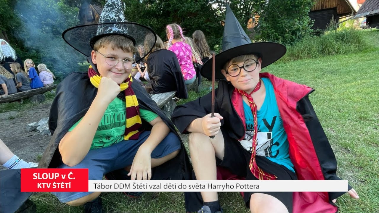 SLOUP v Č.: Tábor DDM Štětí vzal děti do světa Harryho Pottera
