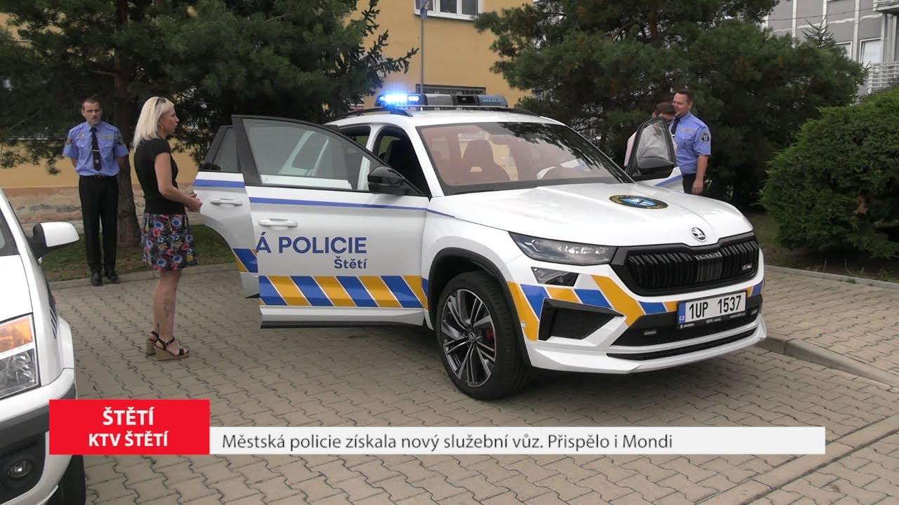 ŠTĚTÍ: Městská policie získala nový služební vůz. Přispělo i Mondi
