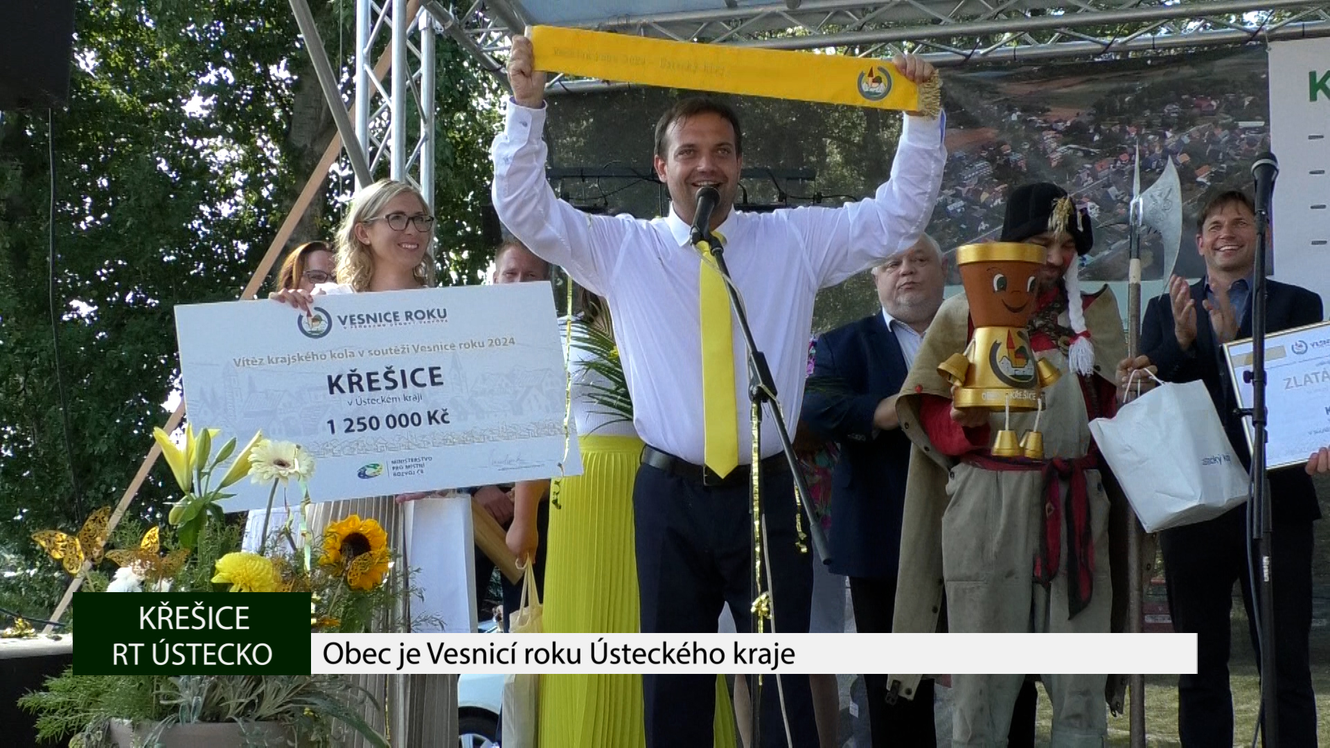 KŘEŠICE: Obec je Vesnicí roku Ústeckého kraje