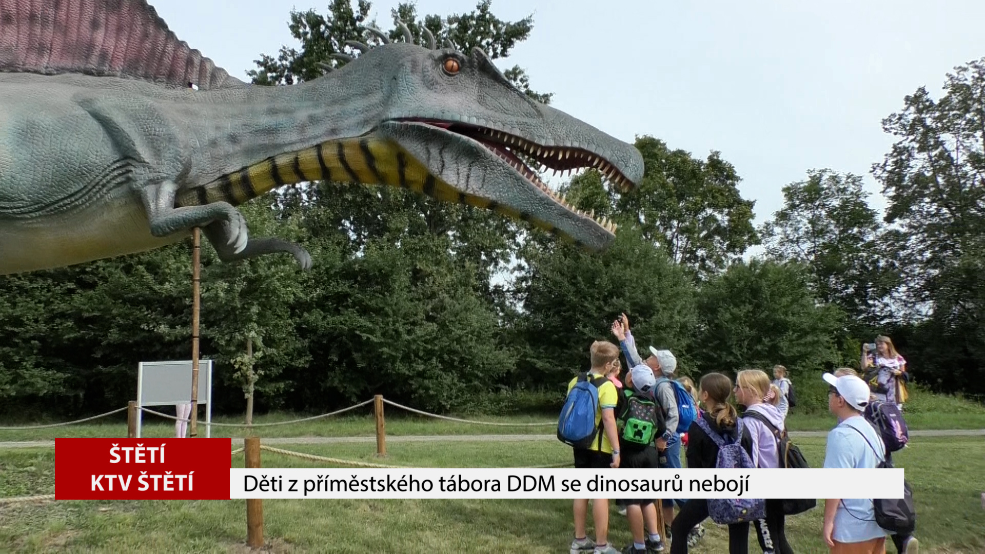 ŠTĚTÍ: Děti z příměstského tábora DDM se dinosaurů nebojí