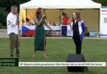 PLOSKOVICE: NF Bigmat předal paraplavkyni Alex Borské šek na téměř 600 tisíc korun