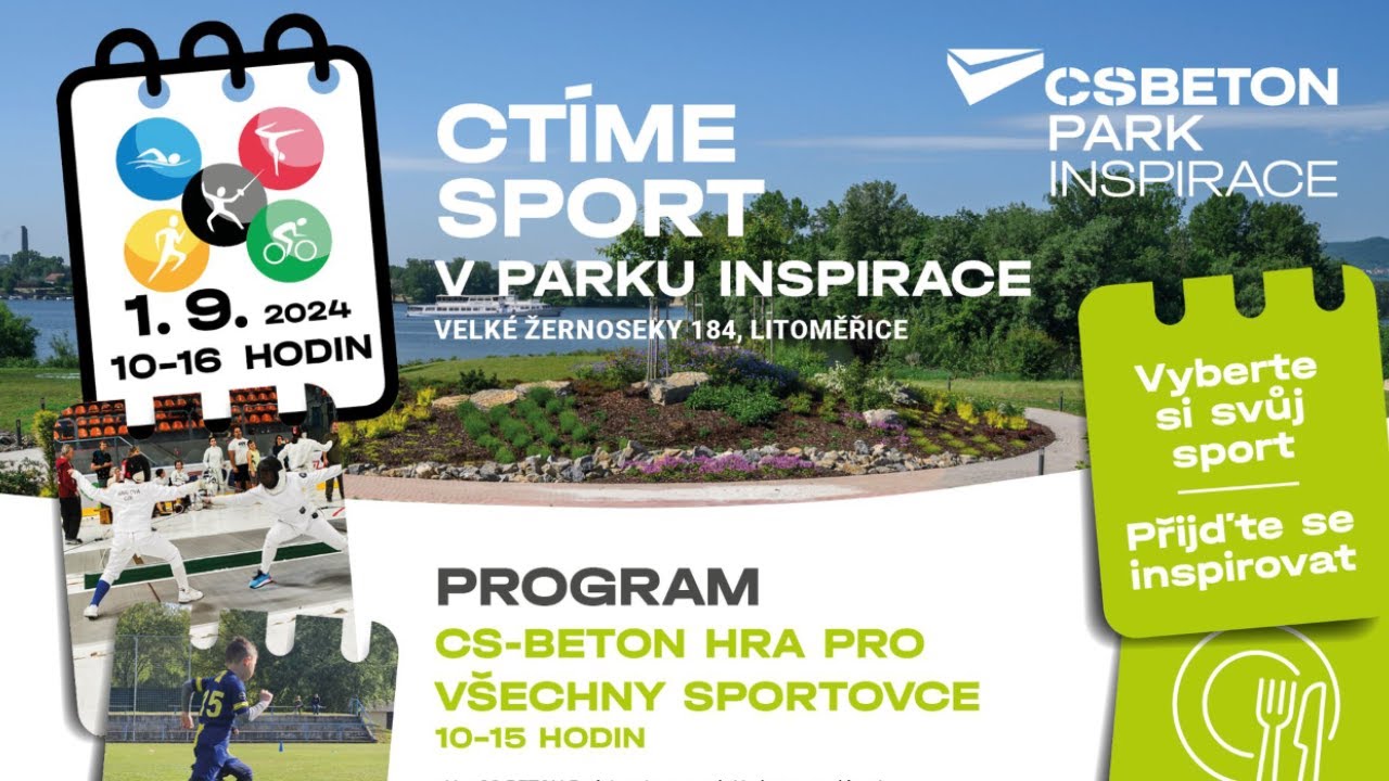V. ŽERNOSEKY: Sportovní den v Parku inspirace proběhne s olympijskou účastí