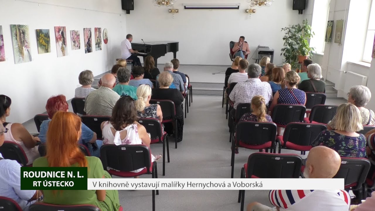 ROUDNICE N. L.: V knihovně vystavují malířky Hernychová a Voborská