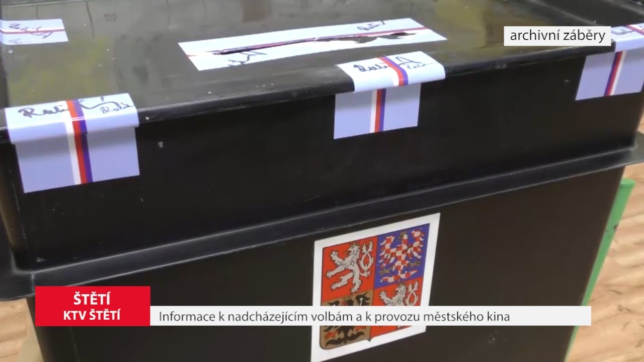 ŠTĚTÍ: Informace k nadcházejícím volbám a k provozu městského kina