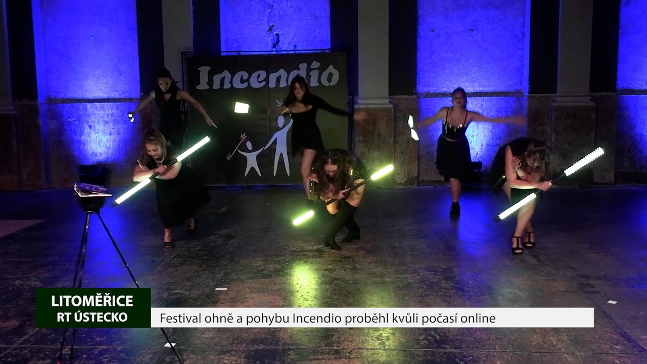 LITOMĚŘICE: Festival ohně a pohybu Incendio proběhl kvůli počasí online