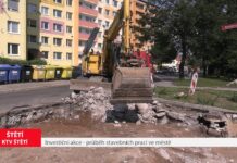 ŠTĚTÍ: Investiční akce – průběh stavebních prací ve městě
