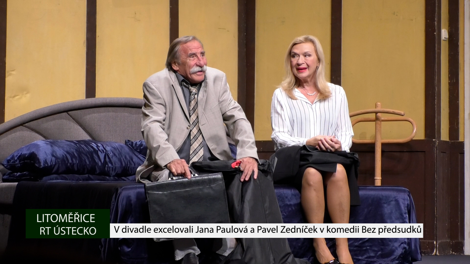 LITOMĚŘICE: V divadle excelovali Jana Paulová a Pavel Zedníček v komedii Bez předsudků