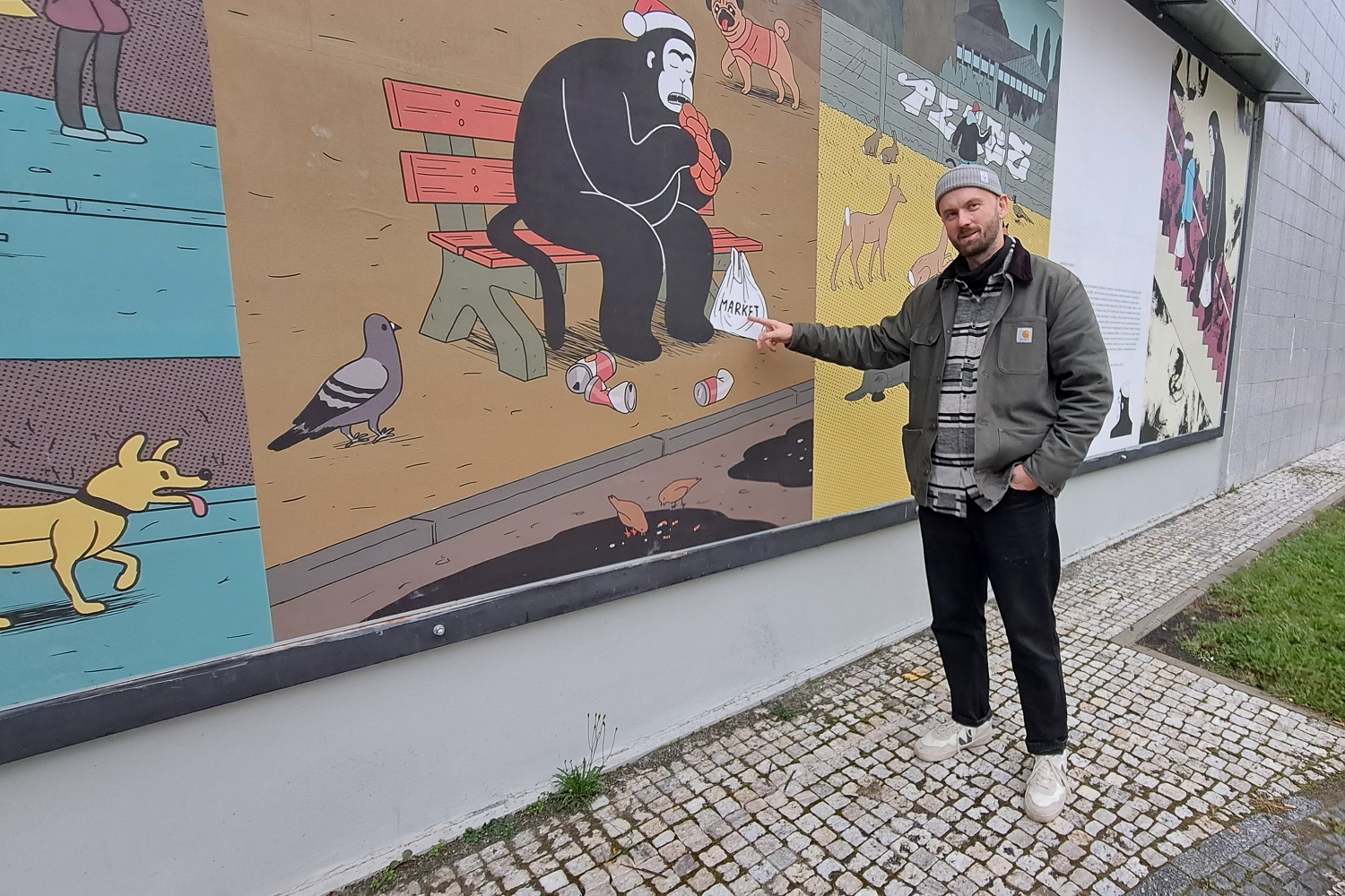 Galerie na zdi vystavuje komiksová díla Marka Rubce