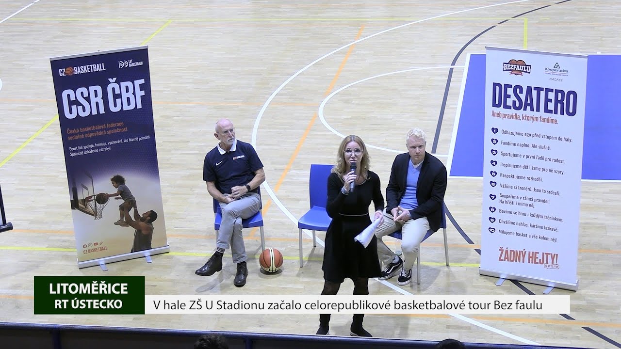 V hale ZŠ U Stadionu začalo celorepublikové basketbalové tour Bez faulu
