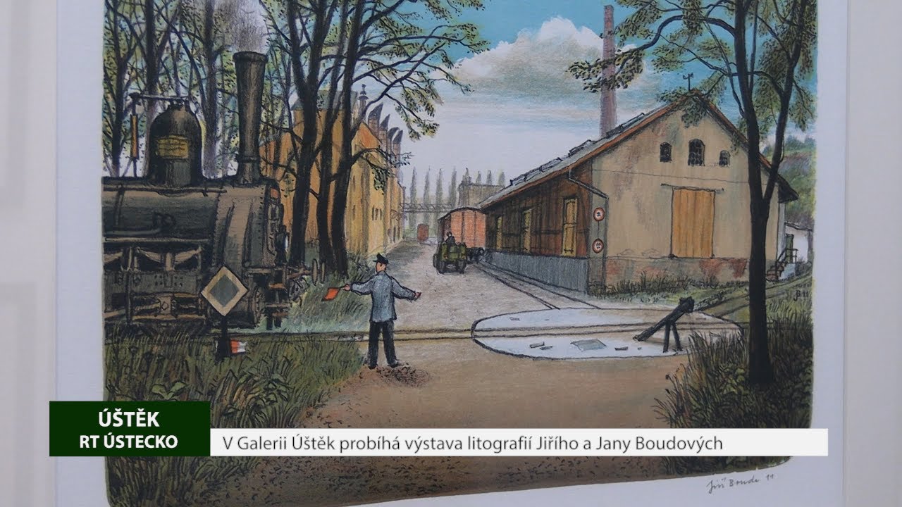 ÚŠTĚK: V Galerii Úštěk probíhá výstava litografií Jiřího a Jany Boudových