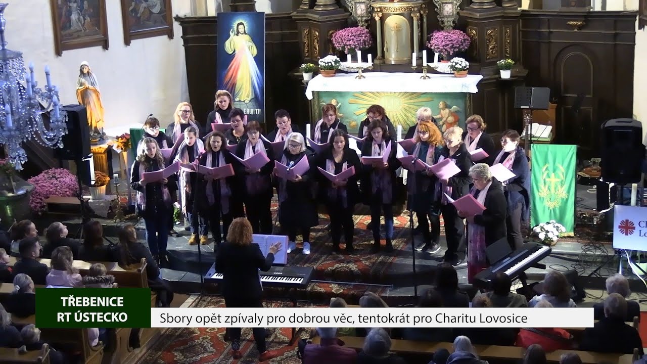 Sbory opět zpívaly pro dobrou věc, tentokrát pro Charitu Lovosice