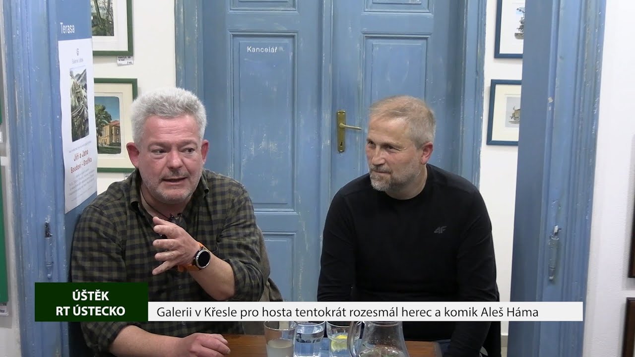 Galerii v Křesle pro hosta tentokrát rozesmál herec a komik Aleš Háma