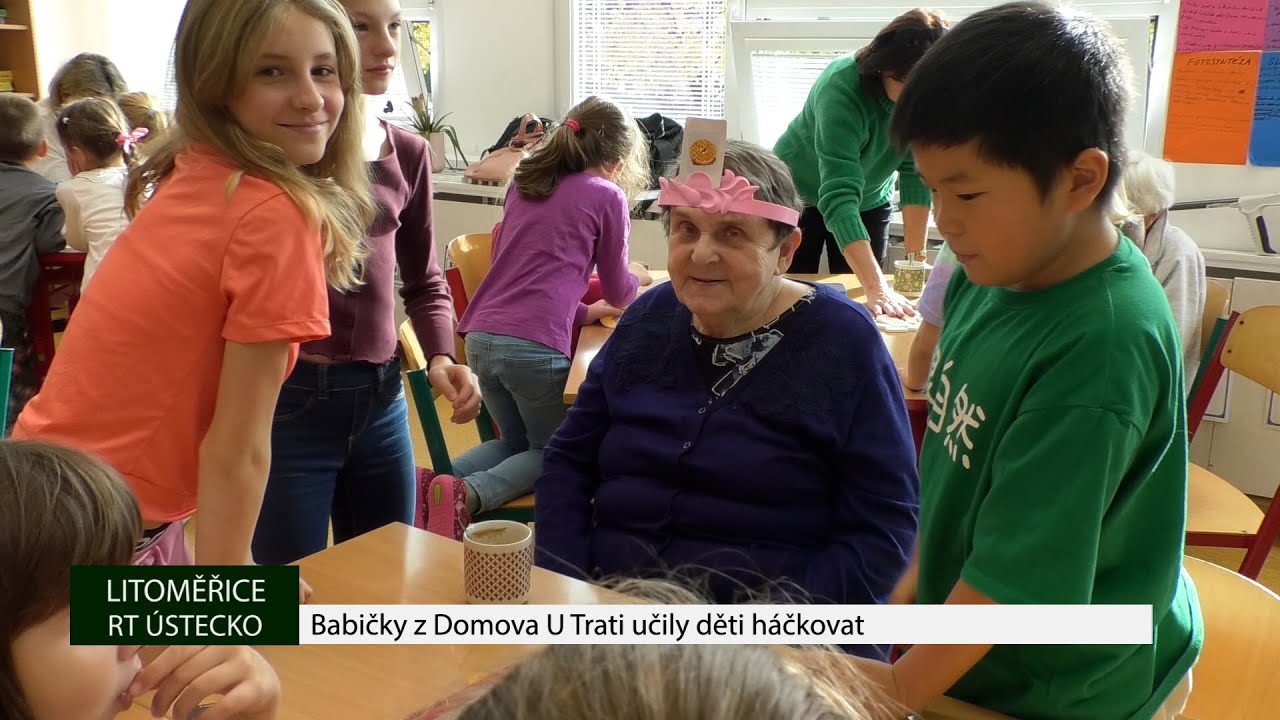 LITOMĚŘICE: Babičky z Domova U Trati učily děti háčkovat