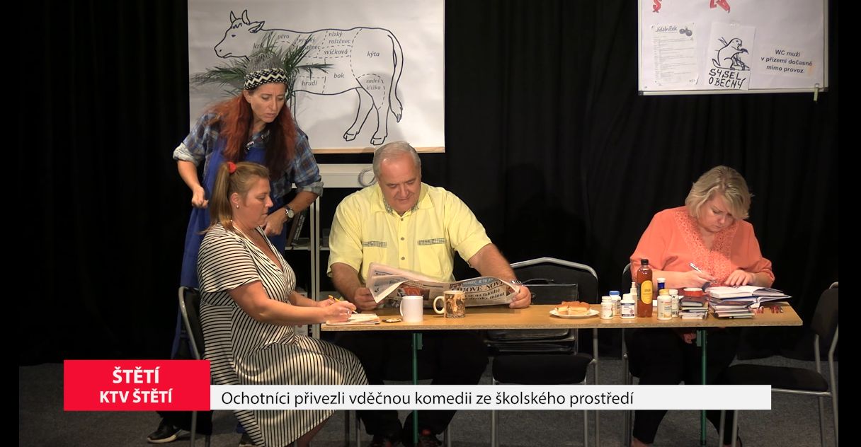 ŠTĚTÍ: Ochotníci přivezli vděčnou komedii ze školského prostředí