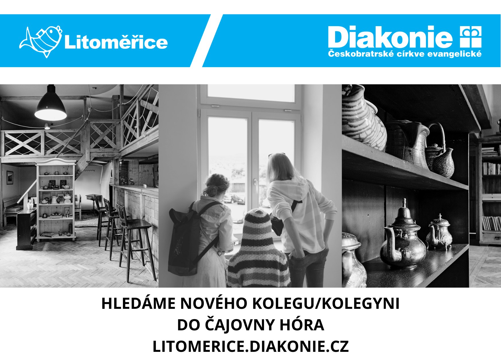 Diakonie Litoměřice hledá posilu do Čajovny Hóra!