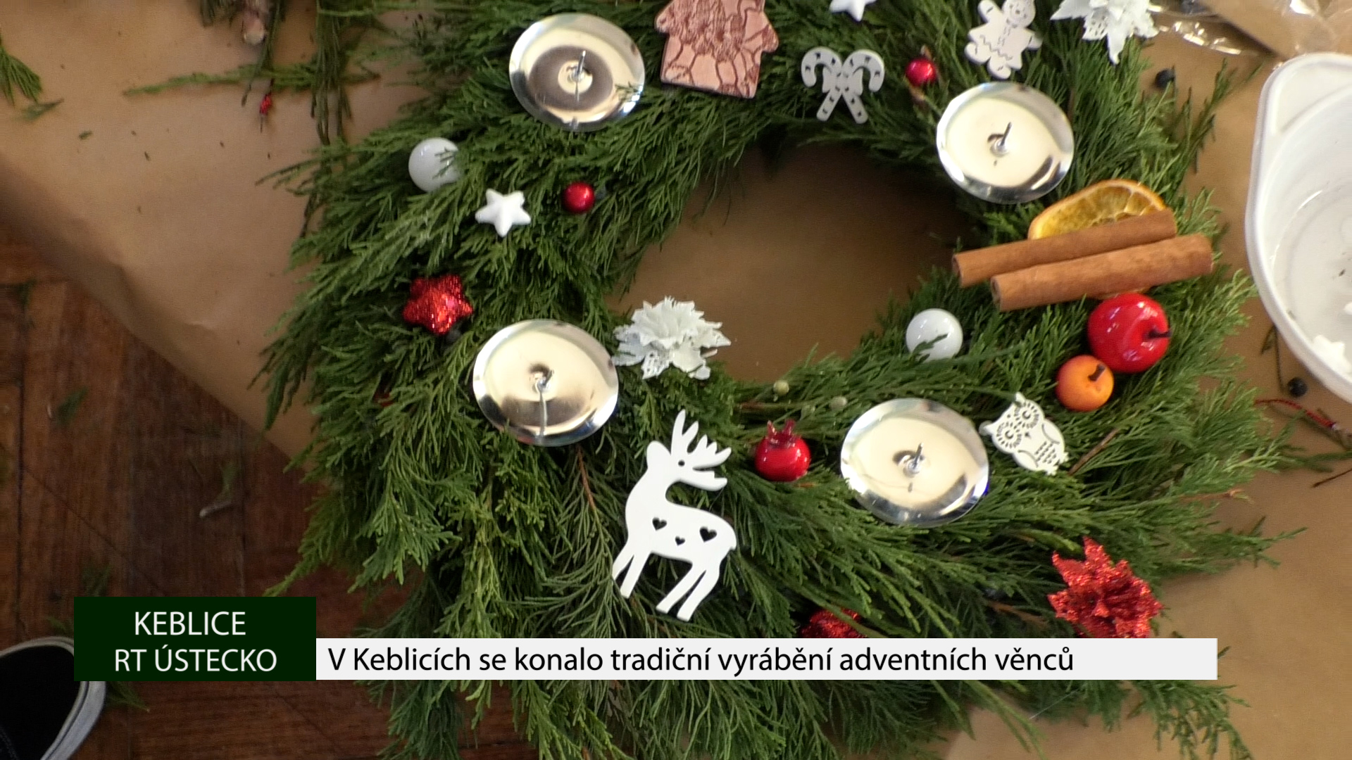 KEBLICE: V Keblicích se konalo tradiční vyrábění adventních věnců