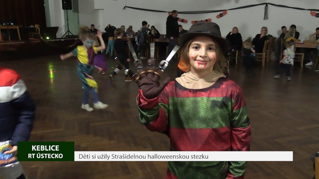 KEBLICE: Děti si užily Strašidelnou halloweenskou stezku