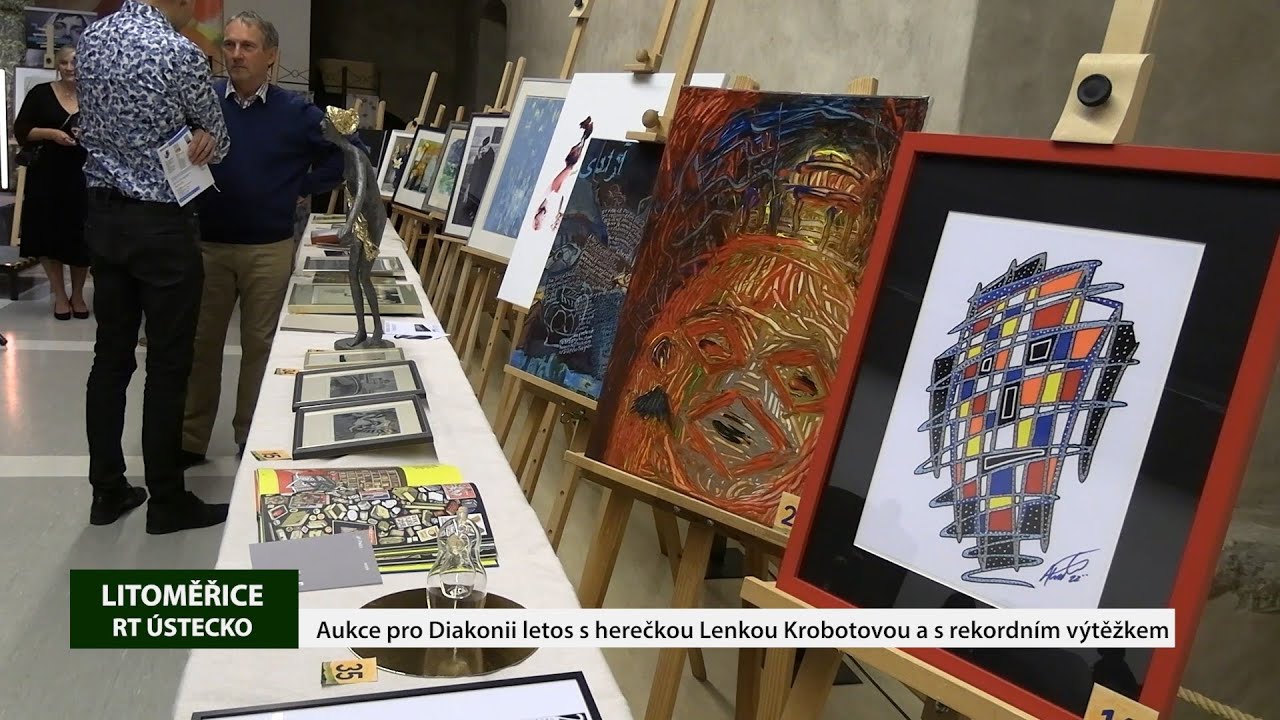 LITOMĚŘICE: Aukce pro Diakonii letos s herečkou Lenkou Krobotovou a s rekordním výtěžkem