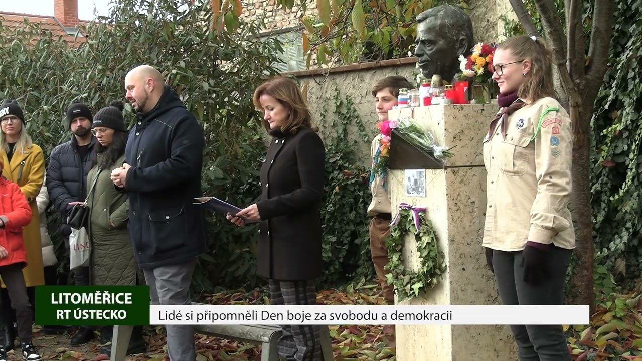 LITOMĚŘICE: Lidé si připomněli Den boje za svobodu a demokracii