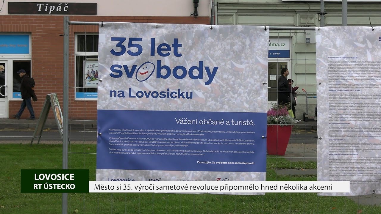 LOVOSICE: Město si 35. výročí sametové revoluce připomnělo hned několika akcemi