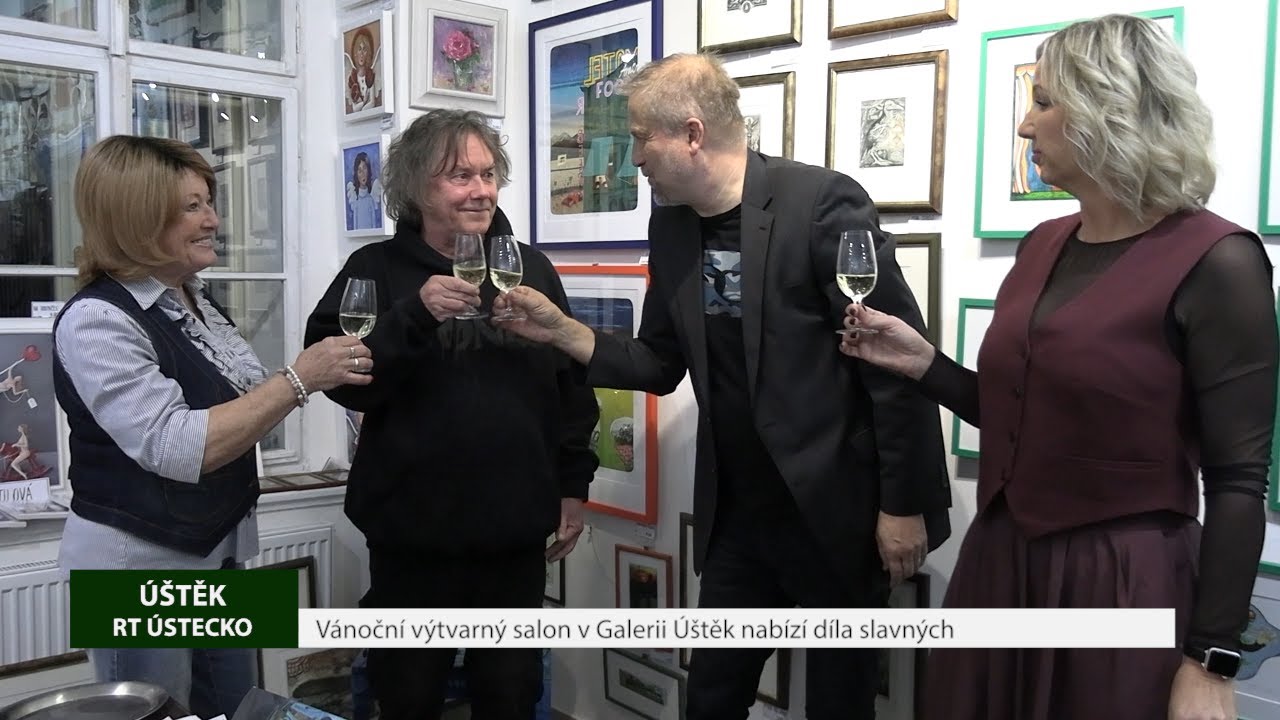 ÚŠTĚK: Vánoční výtvarný salon v Galerii Úštěk nabízí díla slavných