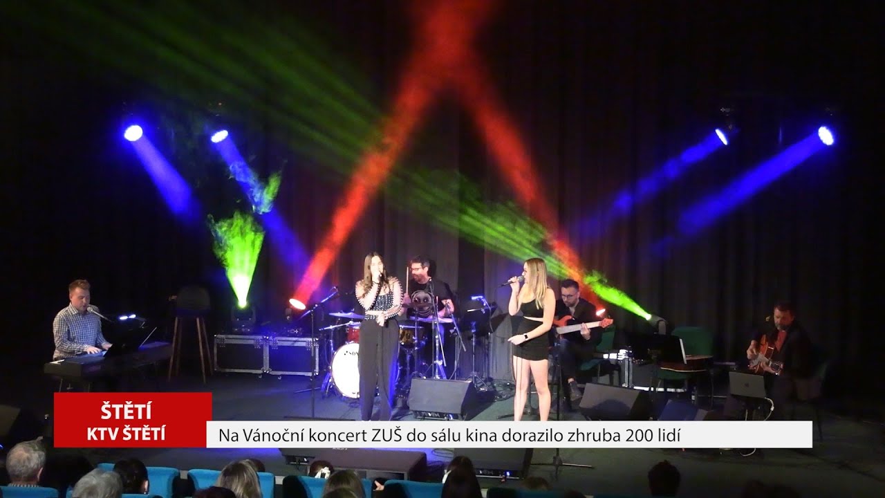 ŠTĚTÍ: Na Vánoční koncert ZUŠ do sálu kina dorazilo zhruba 200 lidí