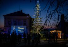 Fotogalerie: Rozsvícení vánočního stromu v Trnovanech objektivem Rainera Bacha