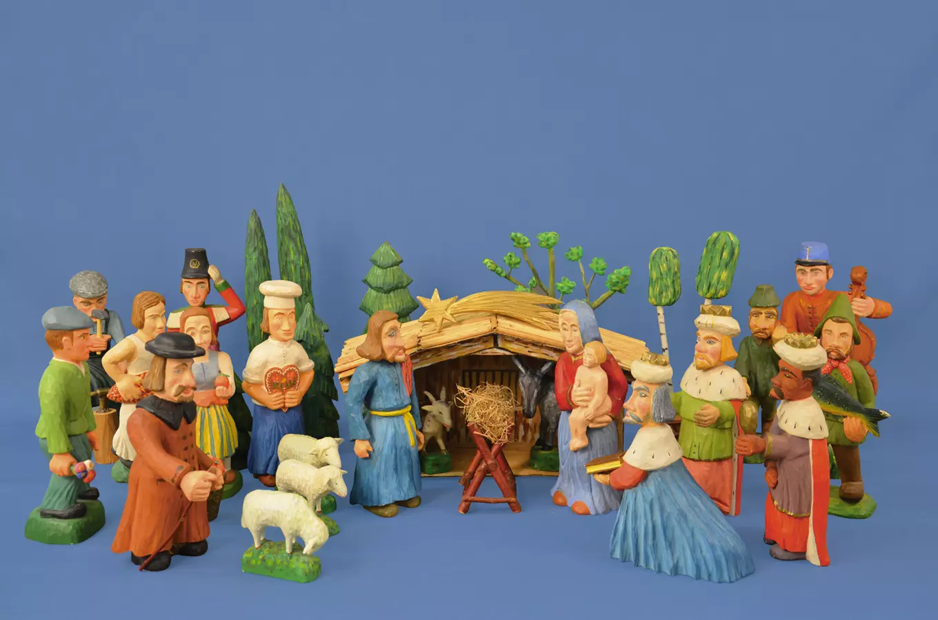 V Muzeu insitního umění Vánoce zpříjemní vyřezávaný betlém Miroslava Pelikána