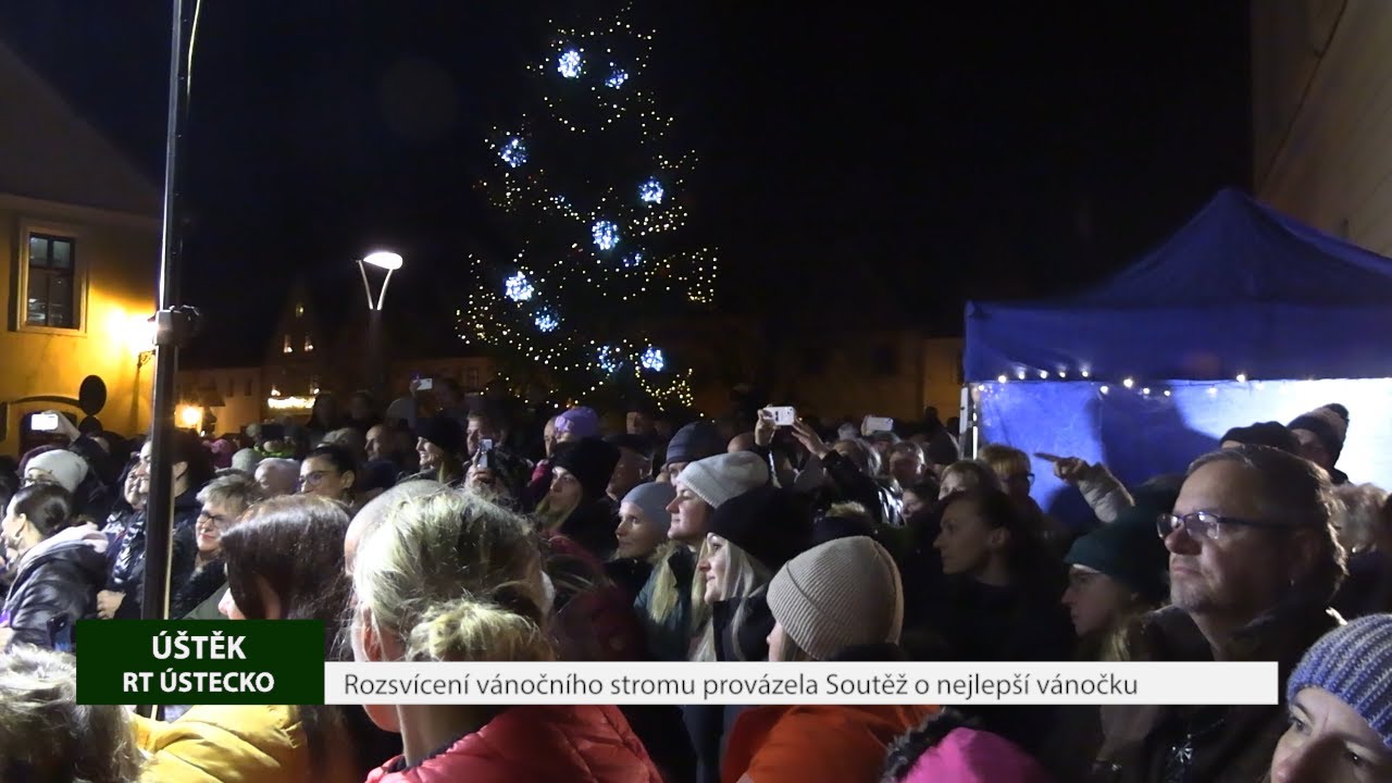 ÚŠTĚK: Rozsvícení vánočního stromu provázela Soutěž o nejlepší vánočku
