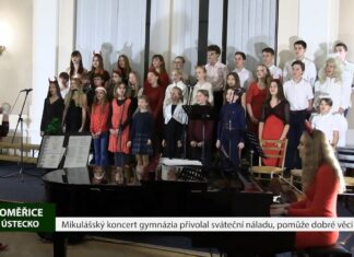 LITOMĚŘICE: Mikulášský koncert gymnázia přivolal sváteční náladu, pomůže dobré věci
