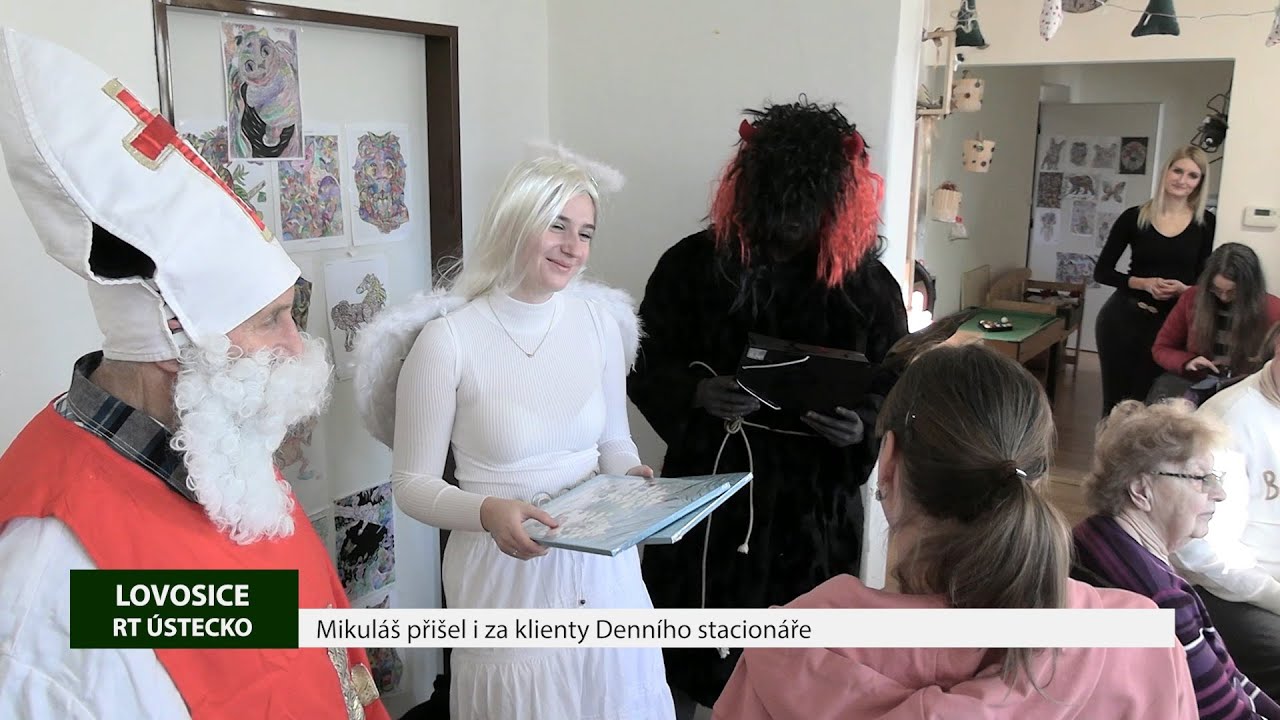 LOVOSICE: Mikuláš přišel i za klienty Denního stacionáře