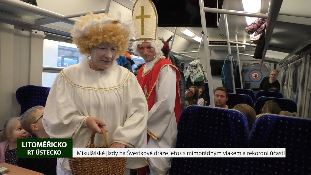 LITOMĚŘICKO: Mikulášské jízdy na Švestkové dráze letos s mimořádným vlakem a rekordní účastí
