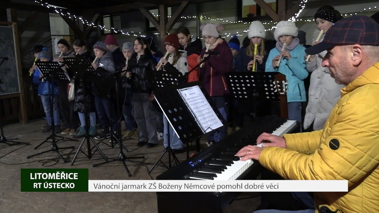 LITOMĚŘICE: Vánoční jarmark ZŠ Boženy Němcové pomohl dobré věci
