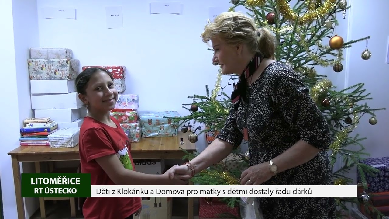 LITOMĚŘICE: Děti z Klokánku a Domova pro matky s dětmi dostaly řadu dárků