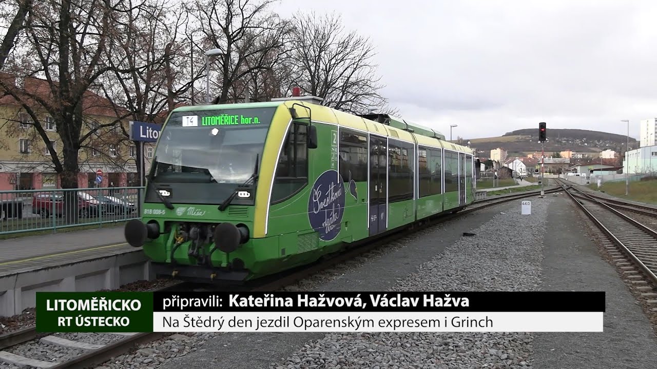LITOMĚŘICKO: Na Štědrý den jezdil Oparenským expresem i Grinch