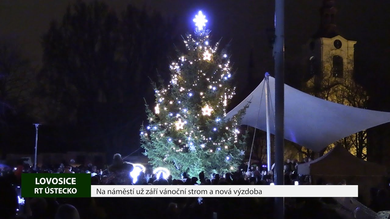 LOVOSICE: Na náměstí už září vánoční strom a nová výzdoba