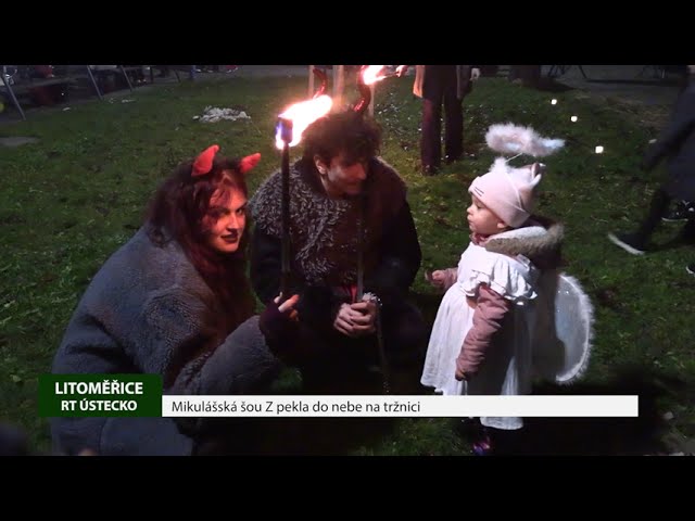LITOMĚŘICE: Mikulášská šou Z pekla do nebe na tržnici