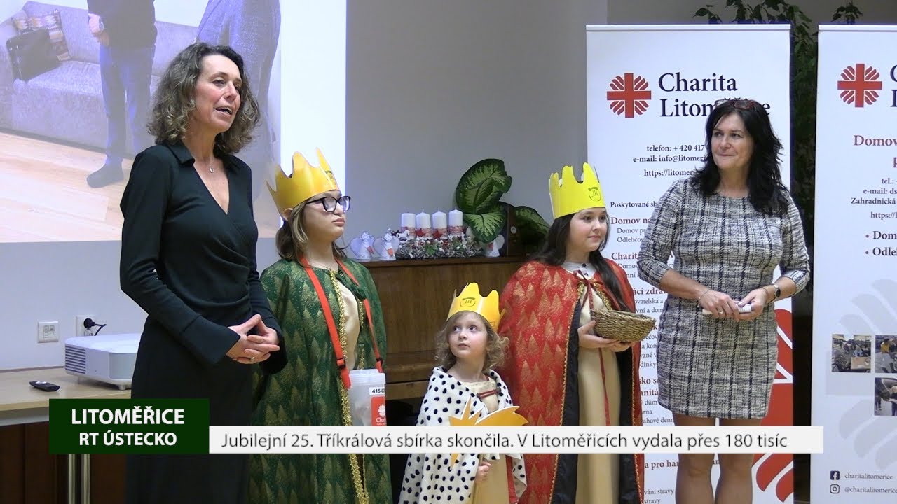 LITOMĚŘICE: Jubilejní 25. Tříkrálová sbírka skončila. V Litoměřicích vybrala přes 180 tisíc