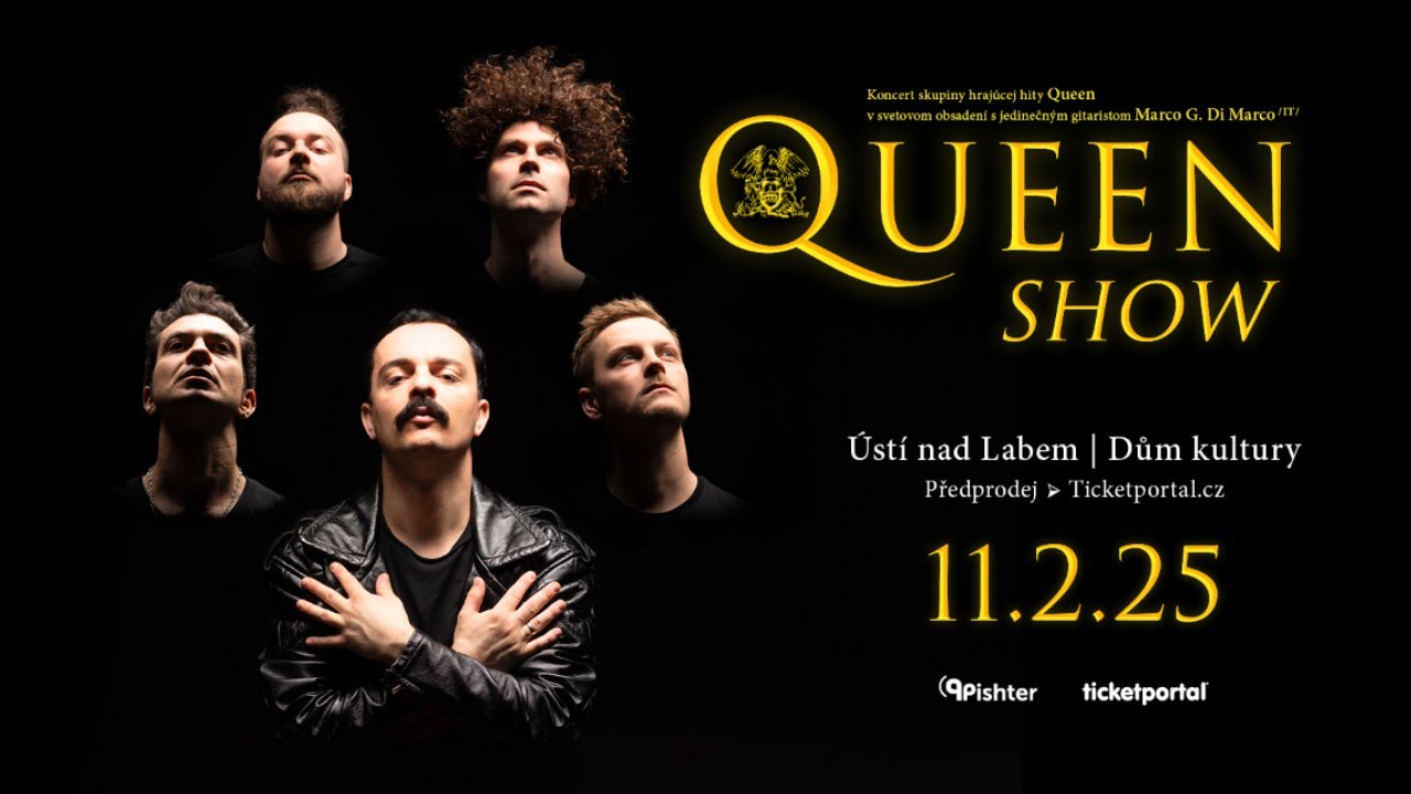 Queenshow 11. února v DK Ústí nad Labem. Jedna z nejlepších tribute kapel v Evropě!