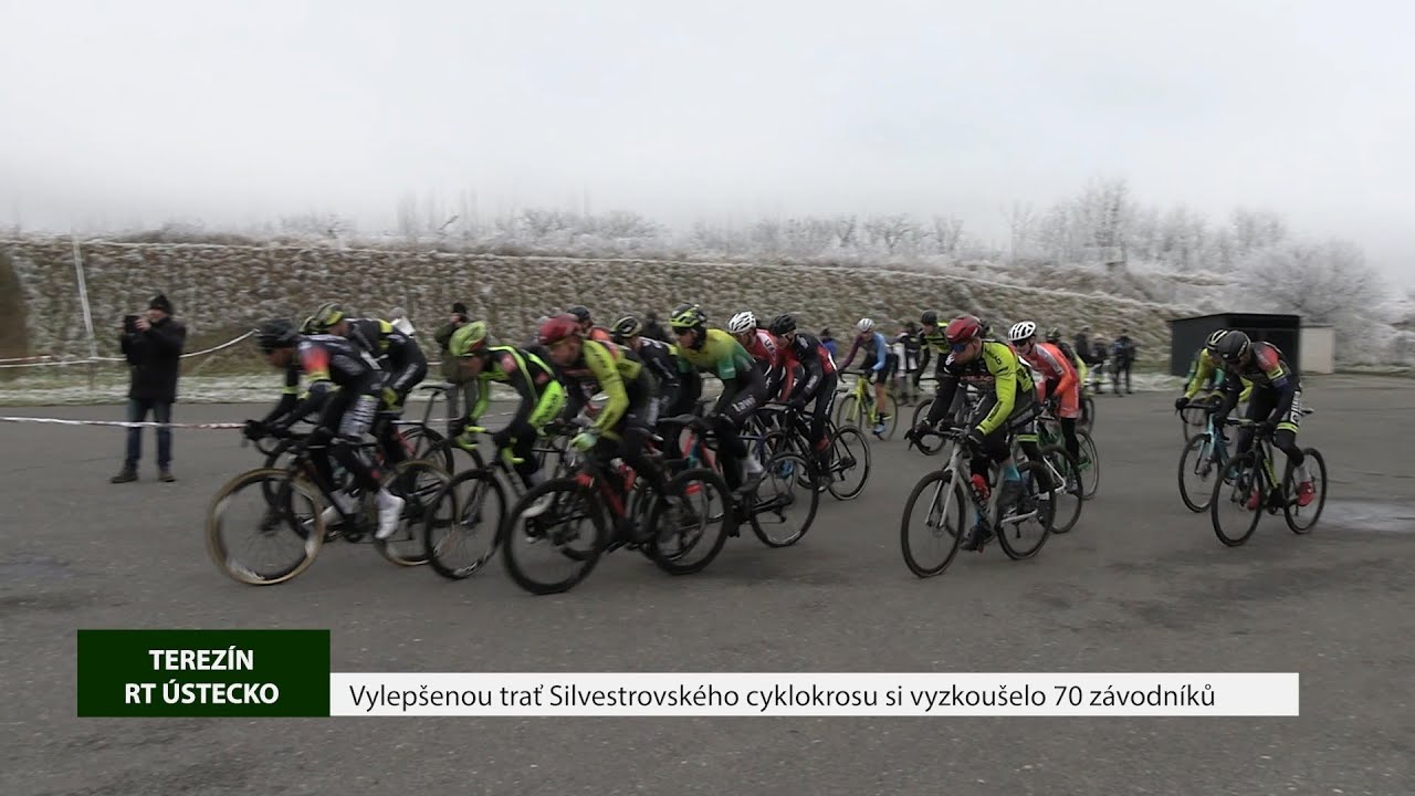 TEREZÍN: Vylepšenou trať Silvestrovského cyklokrosu si vyzkoušelo 70 závodníků