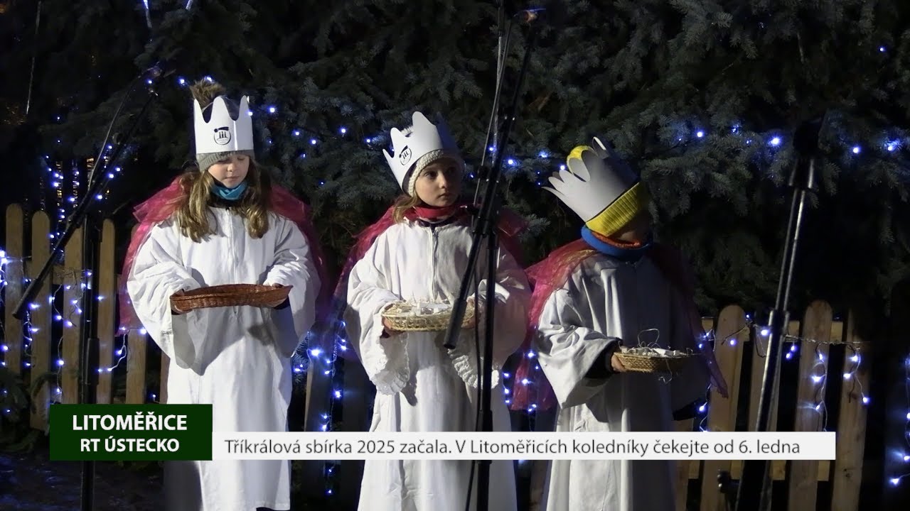 LITOMĚŘICE: Tříkrálová sbírka 2025 začala. V Litoměřicích koledníky čekejte od 6. ledna