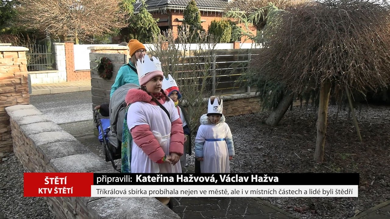 ŠTĚTÍ: Tříkrálová sbírka probíhala nejen ve městě, ale i v místních částech a lidé byli štědří