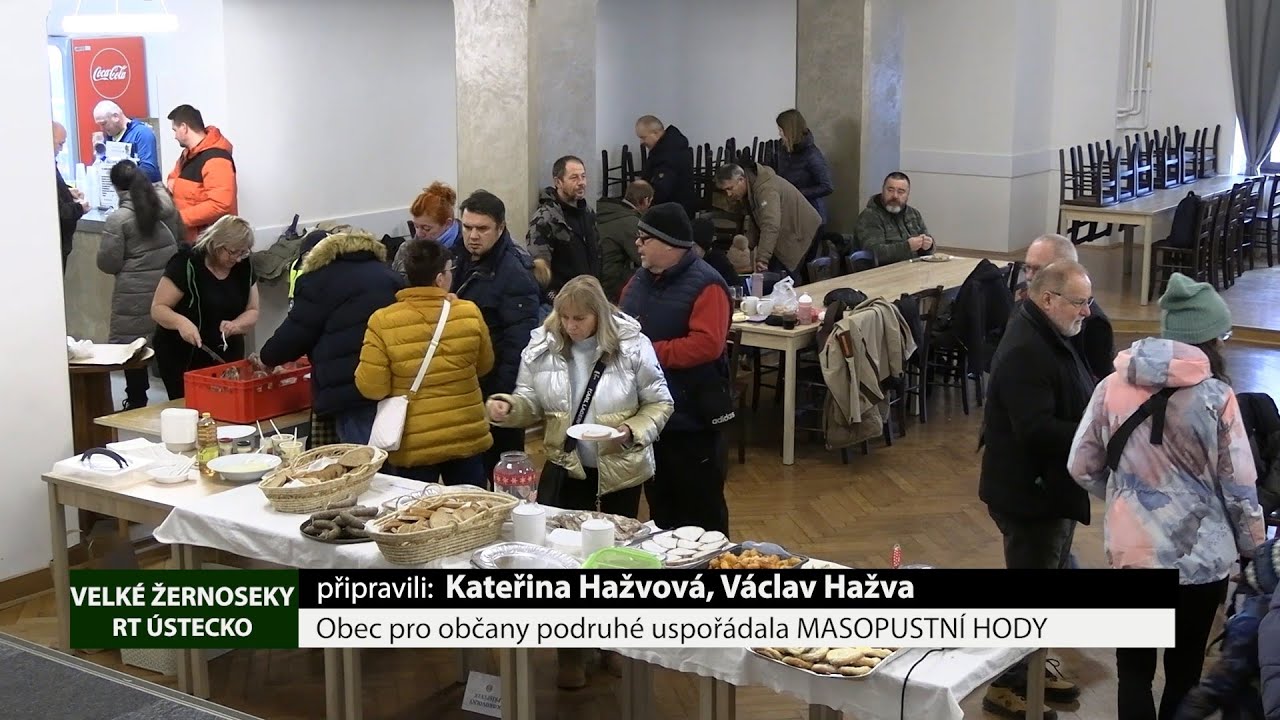 VELKÉ ŽERNOSEKY: Obec pro své občany již podruhé uspořádala MASOPUSTNÍ HODY