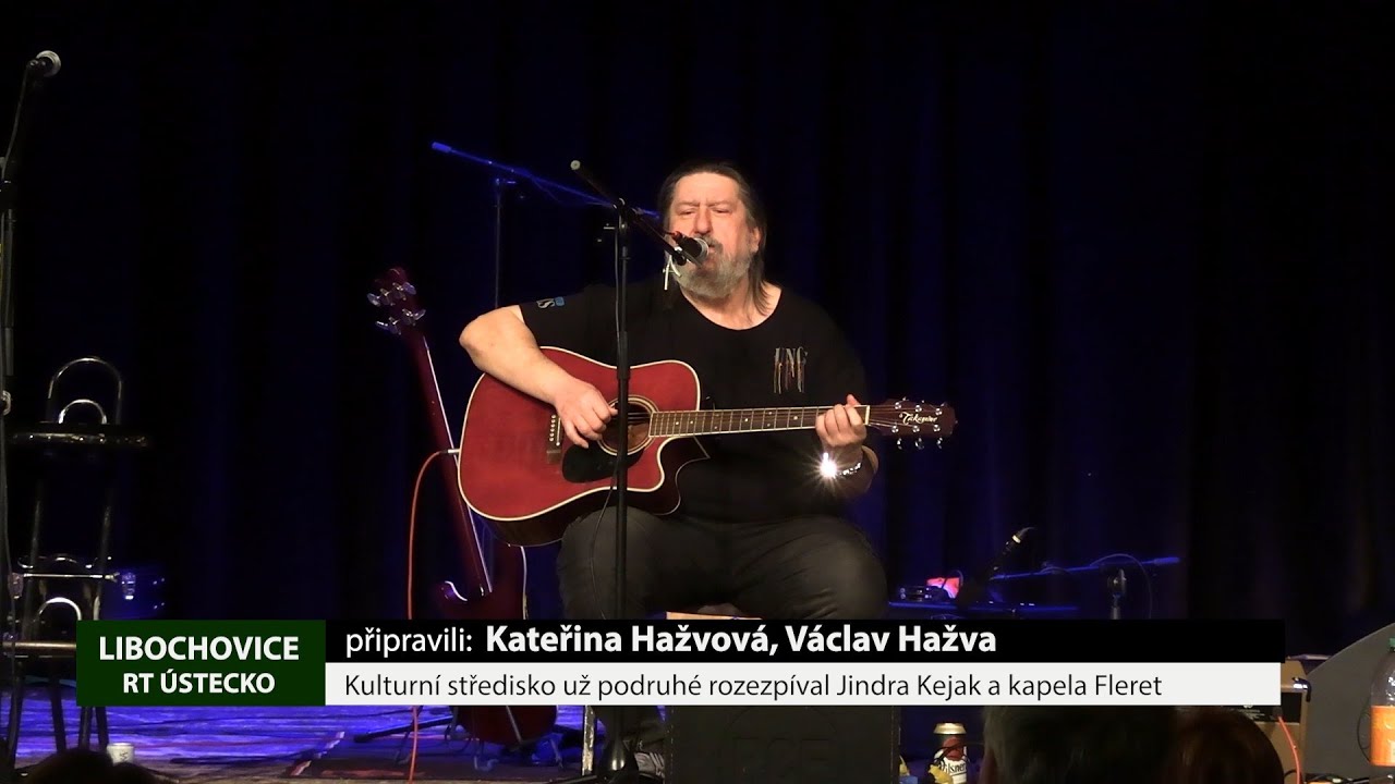 LIBOCHOVICE: Kulturní středisko už podruhé rozezpíval Jindra Kejak a kapela Fleret