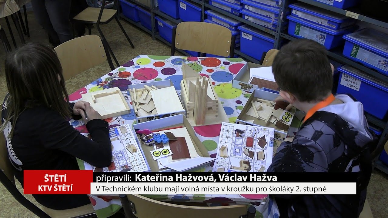 ŠTĚTÍ: V Technickém klubu mají volná místa v kroužku pro školáky 2. stupně