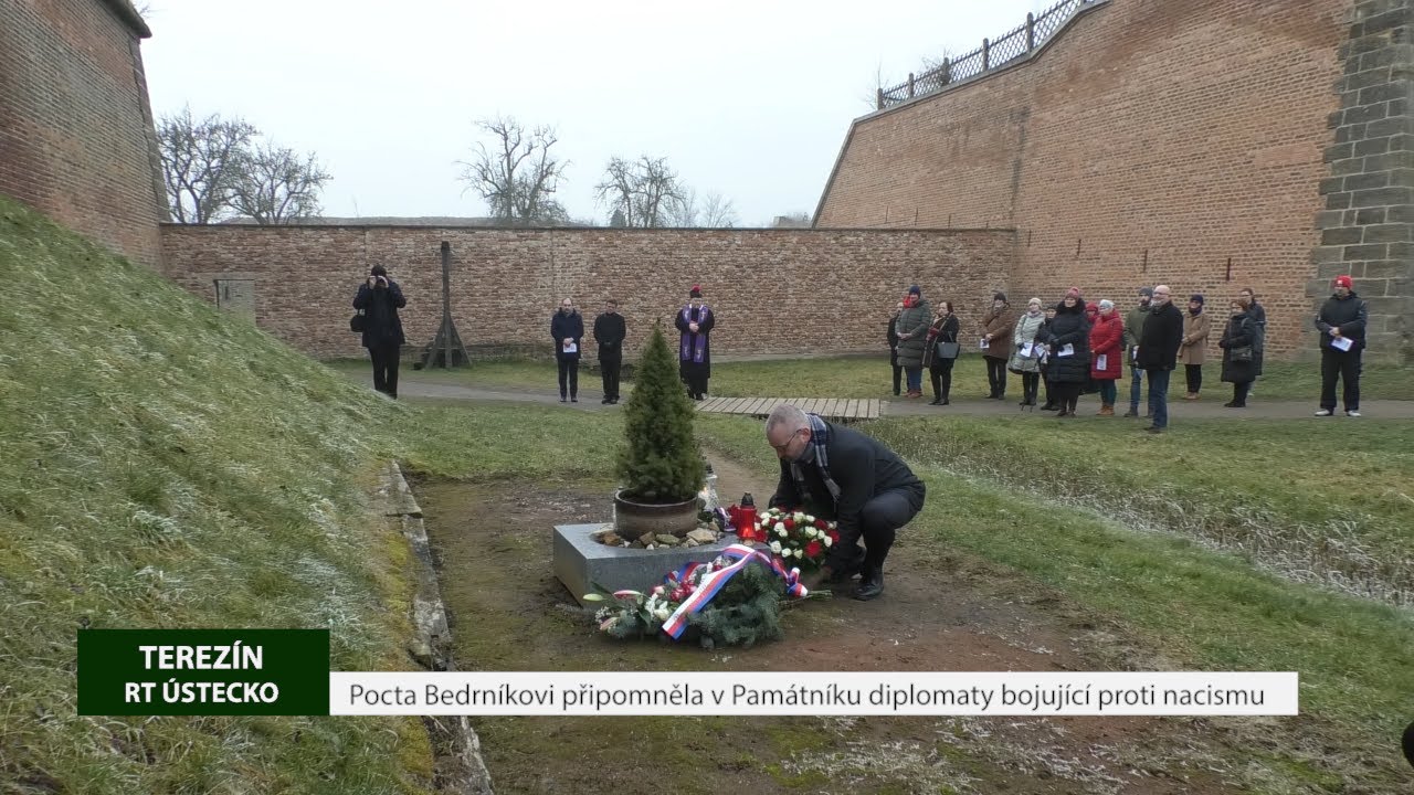 TEREZÍN: Pocta Bedrníkovi připomněla v Památníku diplomaty bojující proti nacismu