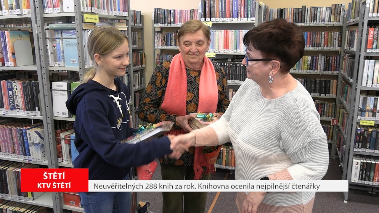 ŠTĚTÍ: Neuvěřitelných 288 knih za rok. Knihovna ocenila nejpilnější čtenářky