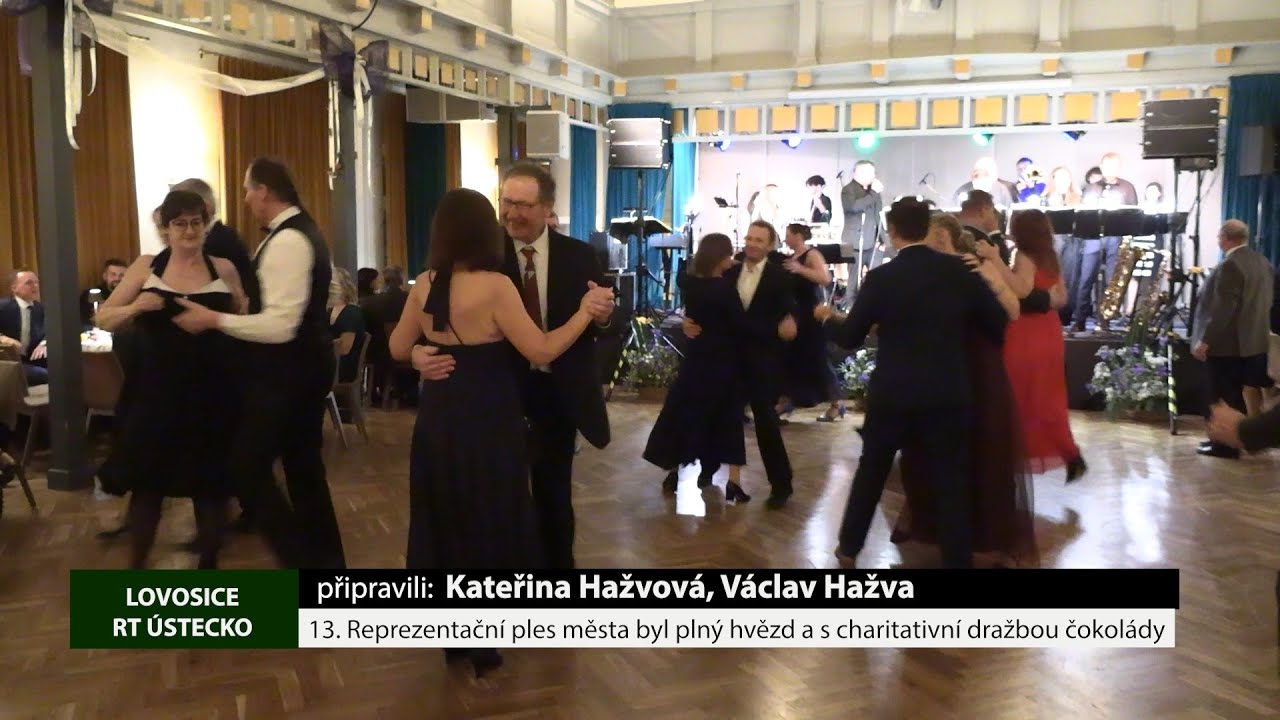 LOVOSICE: 13. Reprezentační ples města byl plný hvězd a s charitativní dražbou čokolády