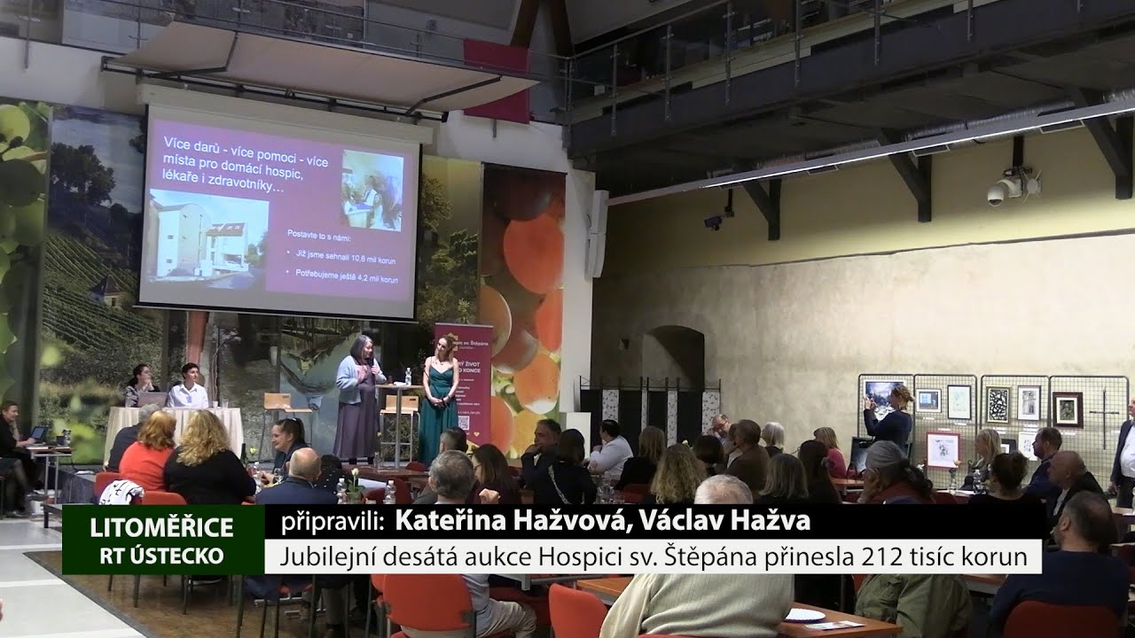 LITOMĚŘICE: Jubilejní desátá aukce Hospici sv. Štěpána přinesla 212 tisíc korun
